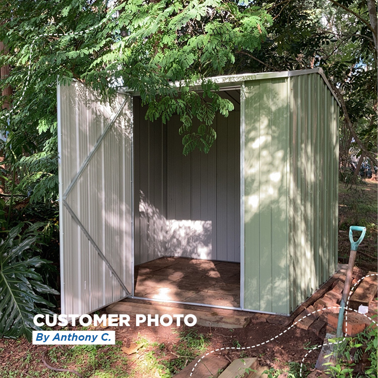 Cheap Sheds Garden Shed 2.1m x 2.1m x 2.02m in Rivergum Steel